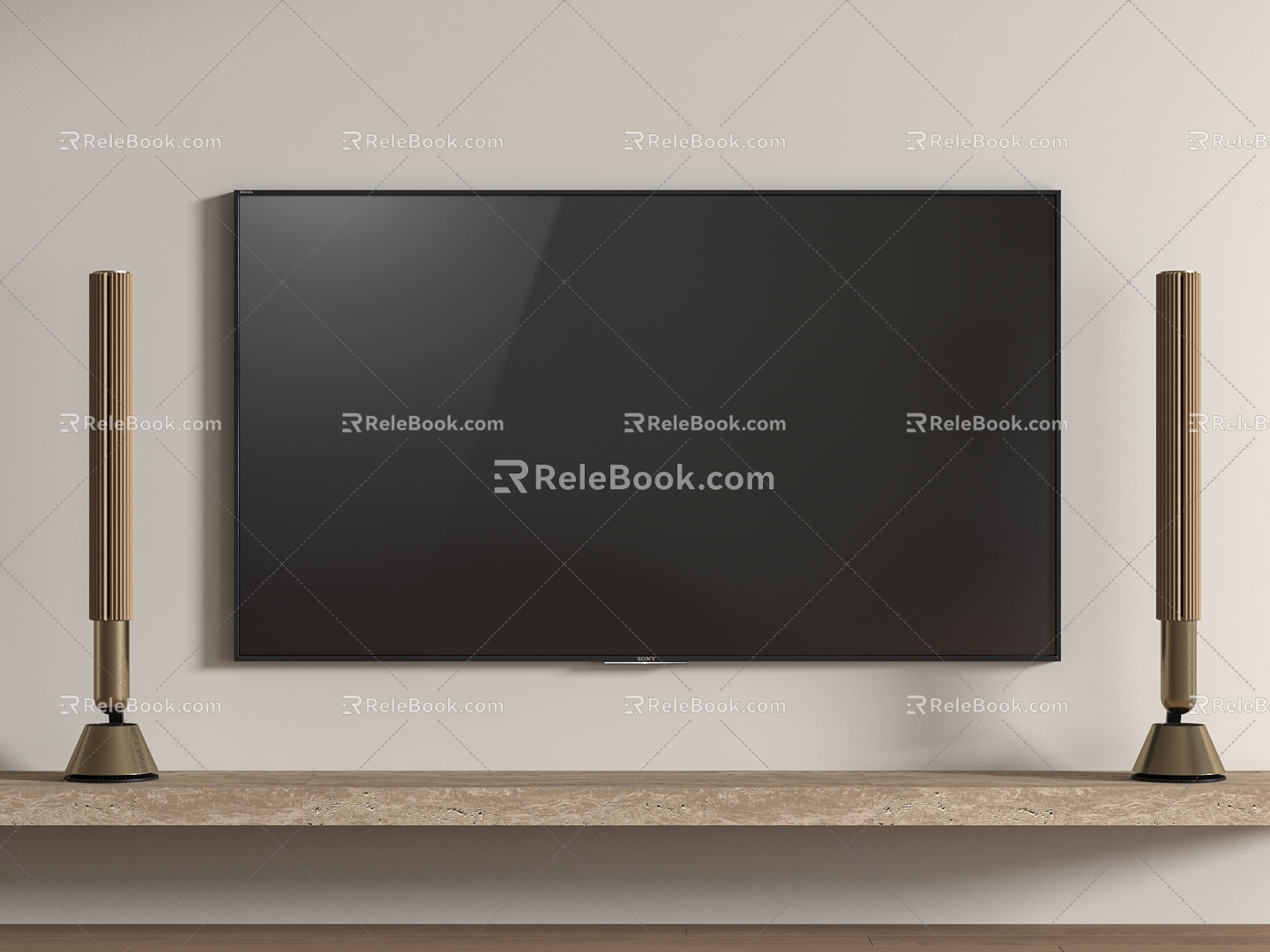 TV Modern LCD TV Large Screen TV Living Room TV 3d model