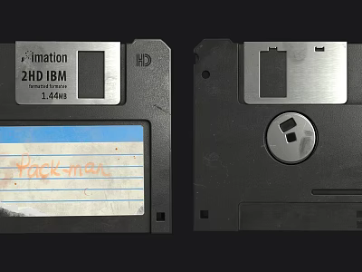 modern floppy disk 3d model