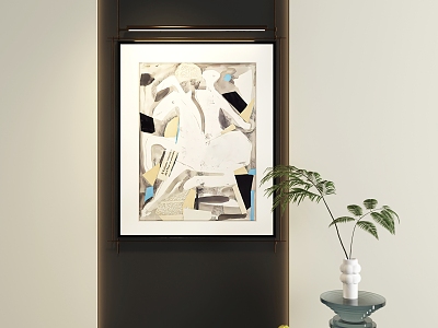 Abstract Hanging Paintings model