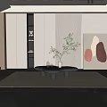 Modern coffee table coffee table combination 3d model