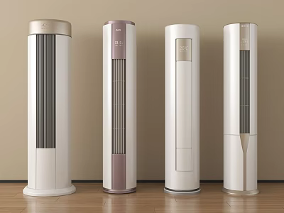 Modern Tower Air Cooler Fans In Different Colors For Home Use 3d model