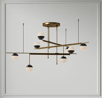 Modern chandelier 3d model