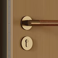Middle Ancient Door Handle Creative Design Door Handle Ball Door Lock Door Handle 3d model