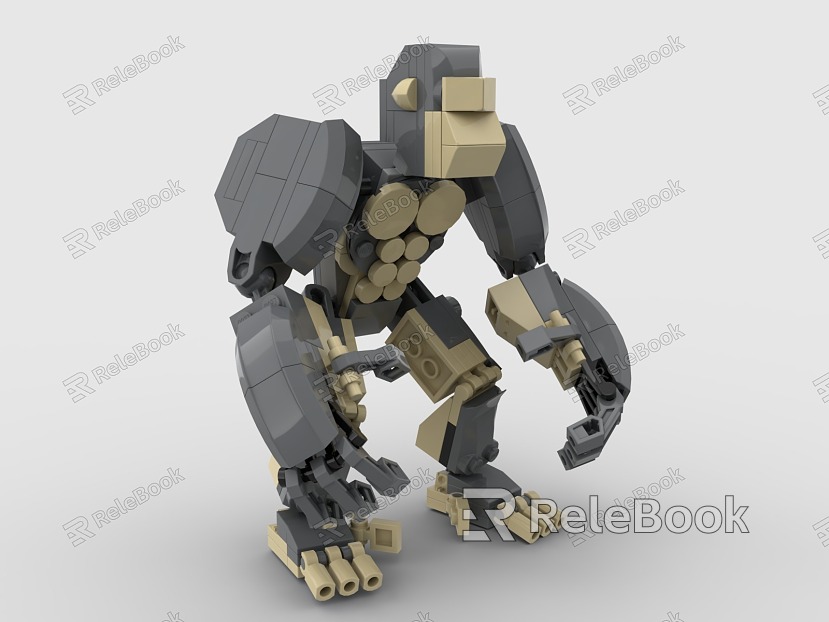 Lego toy gorilla donkey kong animal model