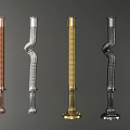 Modern Decorative Pipes With Various Colors And Curved Straight Designs Showcase