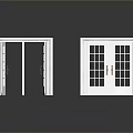 White Interior Doors With Glass Panels Open And Closed Design