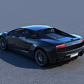 Black Sleek Sports Car With Aerodynamic Body And Stylish Alloy Wheels