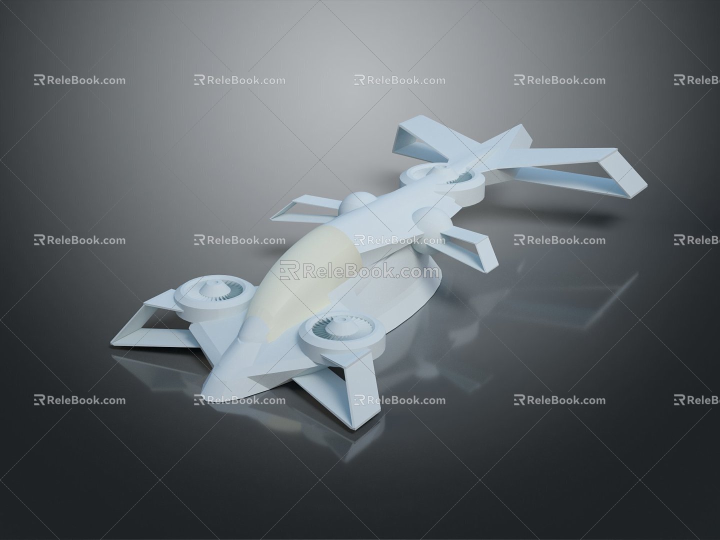 Modern Spaceship Spacecraft Spacecraft 3d model