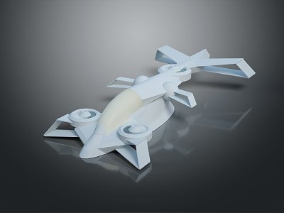 Modern Spaceship Spacecraft 3d model