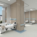 Hospital Hospital Corridor Hospital Emergency Ward Waiting Area Doctor's Office 3d model