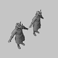Weapons of the Japanese Samurai 3d model