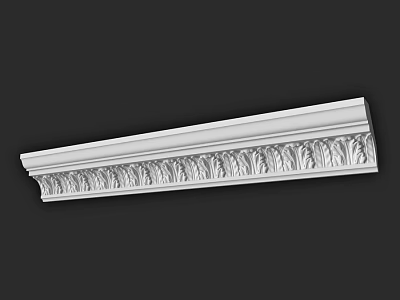 Elegant Decorative Architectural Component With Intricate Carved Patterns For Interior Design Applications 3d model