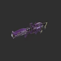 Purple Sci Fi Weapon With Intricate Mechanical Details And Futuristic Design