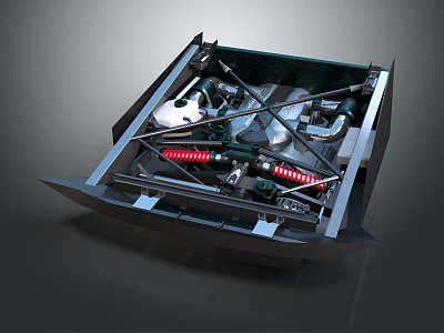 Modern Engine Racing Engine Racing Engine Car Engine 3d model