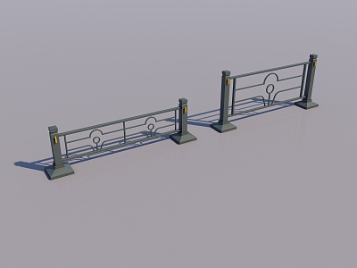 railing road fence road isolation road guardrail road guardrail road guardrail 3d model