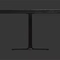 Modern Table With Pink Background Blue Wave Patterns And Black Legs Design