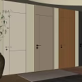 Modern Hinged Doors in Various Colors and Materials for Home Interior Design