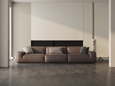 Modern three-seat sofa 3d model