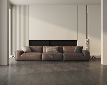 Modern three-seat sofa 3d model