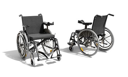 Modern Wheelchair Hemiplegic Wheelchair 3d model