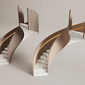 revolving staircase 3d model