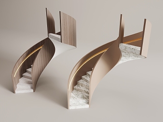 revolving staircase 3d model