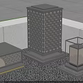 Modern Outdoor Lights With Perforated Metal Design In Garden Greenery Setting