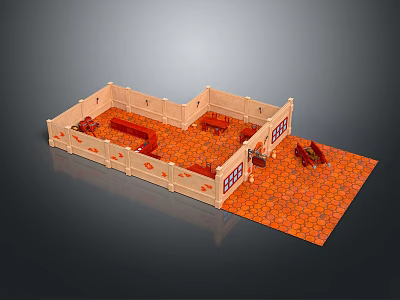 Small restaurants, food stores, cartoon food stores, small hotels, small restaurants, restaurants, food stalls, pubs 3d model