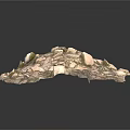 Natural Stone Wood Panel With Fragmented Texture And Rustic Surface Design