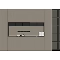 Modern Light Wood Bookcase With Glass Doors Open Shelves And Closed Cabinets