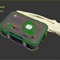 Portable Projection Monitoring Device With Modern Design Control Panel And Cable Accessory
