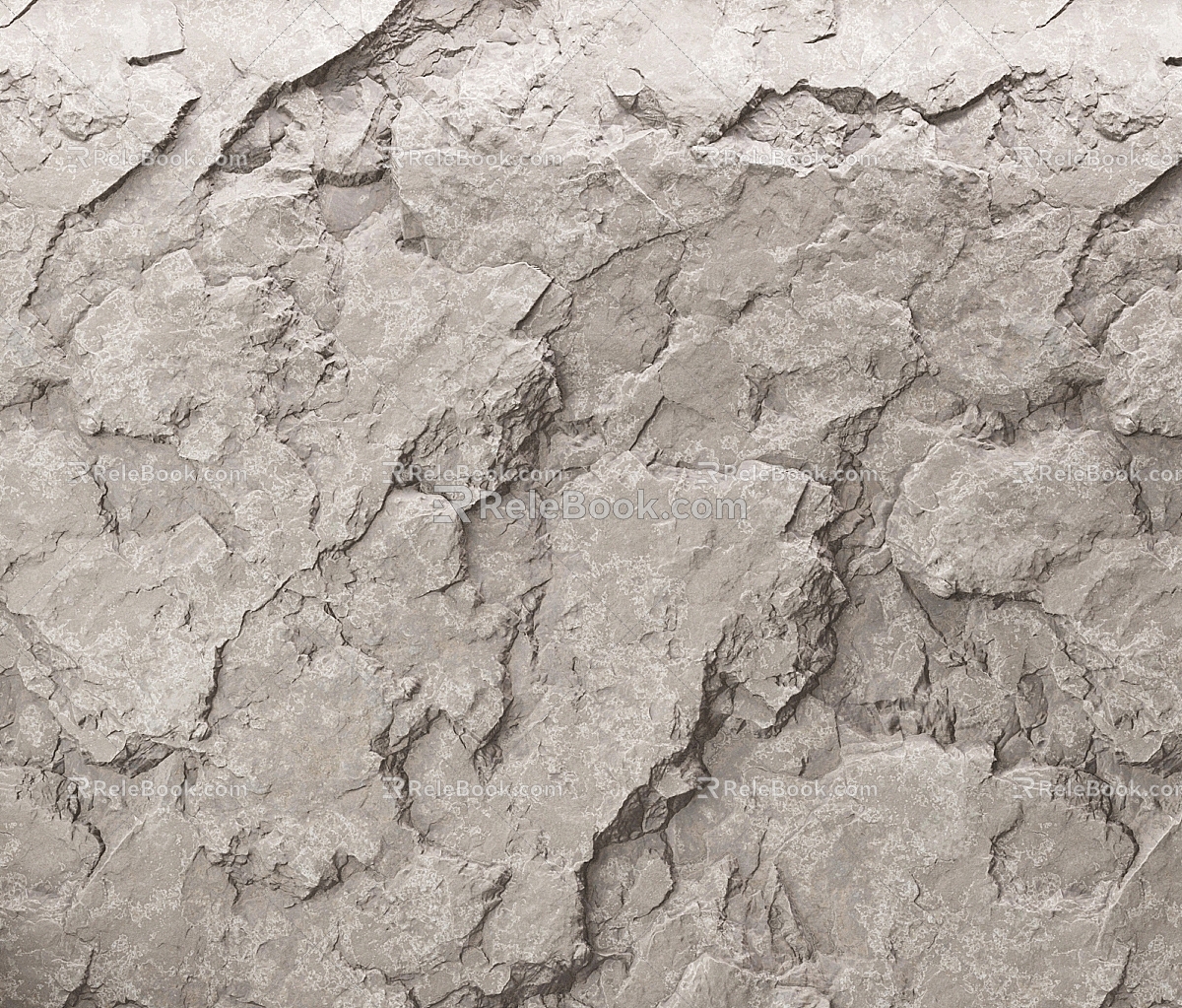 Modern wall rubble background wall rock wall 3d model