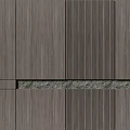 Modern Background Wall Design With Wood Panels And Textured Gray White Surfaces