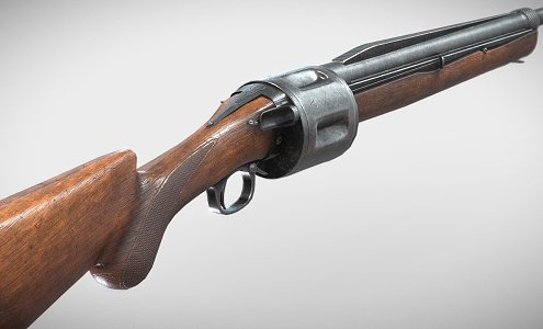 Rotating shotgun 3d model