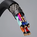 High Quality Colorful Braided Cables with Assorted Colors Durable Sheath Flexible Design for Devices