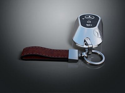 Hyundai Car Key Car Key Safety Hook Keychain Metal Buckle 3d model