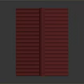 Detailed Red Roof Tile Model With Vibrant Color And Textured Surface Design