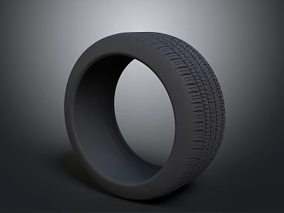 High Quality Car Tire As Essential Automotive Part With Tread Pattern Design 3d model