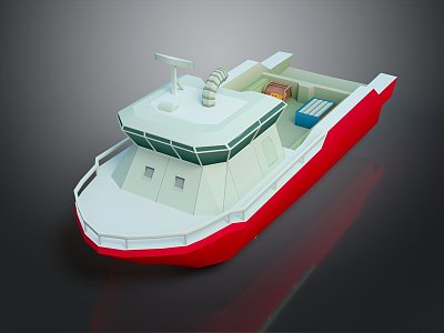 Yacht Sailing, Speedboat, Speedboat 3d model