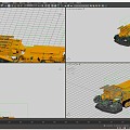 coal mine roadheader 3d model