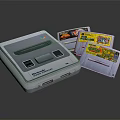 Retro Super Nintendo Entertainment System Gaming Console With Classic Game Cartridges