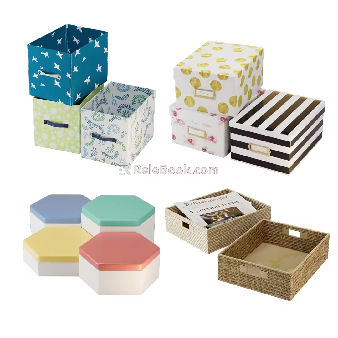 Modern Storage Box Storage Box 3d model