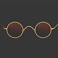 Trendy Gold Frame Sunglasses With Red Lenses For Fashion Accessory Look