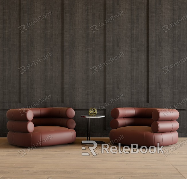 Single sofa leisure chair combination model