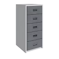 Modern Gray Entryway Side Cabinet With Multiple Drawers For Home Storage Furniture