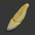 Fresh Juicy Sliced Mango With Yellow And White Flesh On Dark Background