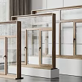 modern window log window 3d model
