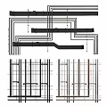 Pipes Design Layout Technical Drawings With Structural Lines And Engineering Details 3d model