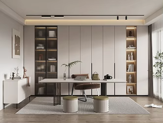 Modern study 3d model