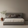 Middle Age Double Bed 3d model